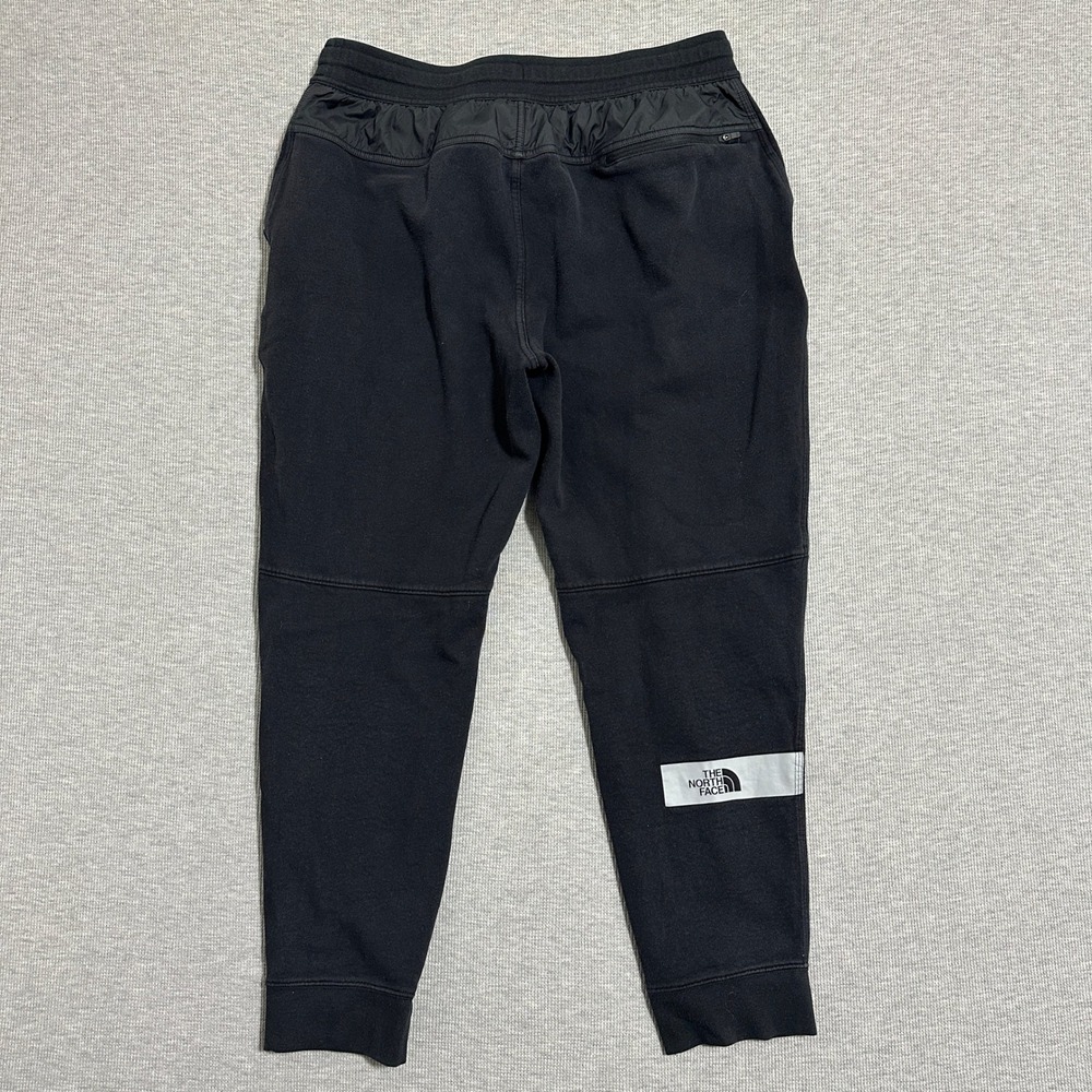 The North Face Black Logo Graphic Fleece Jogger Sweatpants Mens Size Large - Picture 2 of 15